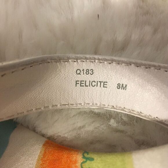 NEW Coach Felicite Multi-Color Striped Wedge Platform Thong Strap Sandals Size 8 - Picture 11 of 13